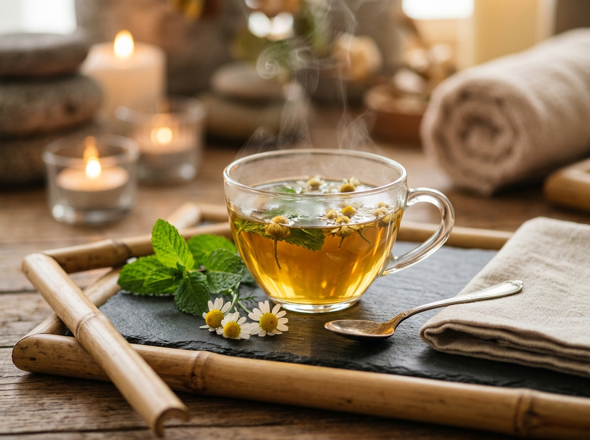 Privé Herbal Tea and Warm Hospitality Touch
